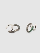 PANCONESI Stellar Pavé Hoop Earrings