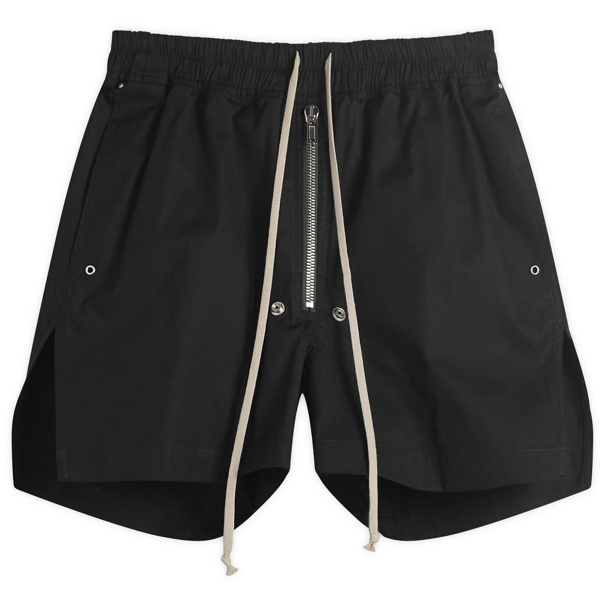 Rick Owens Men's Denim Boxers Shorts in Black Wax Rick Owens