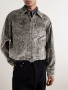 KAPITAL - Hunter Drizzle Cotton-Velvet Blouson Jacket - Black