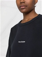 ACNE STUDIOS - Logo Cotton Crewneck Sweatshirt