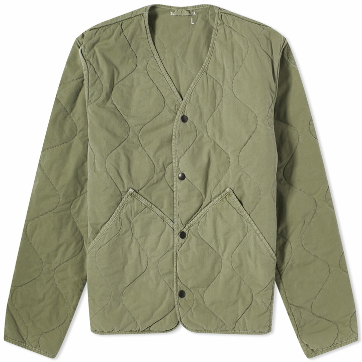 Photo: Save Khaki Men's Flight Quilted Liner Jacket in Olive