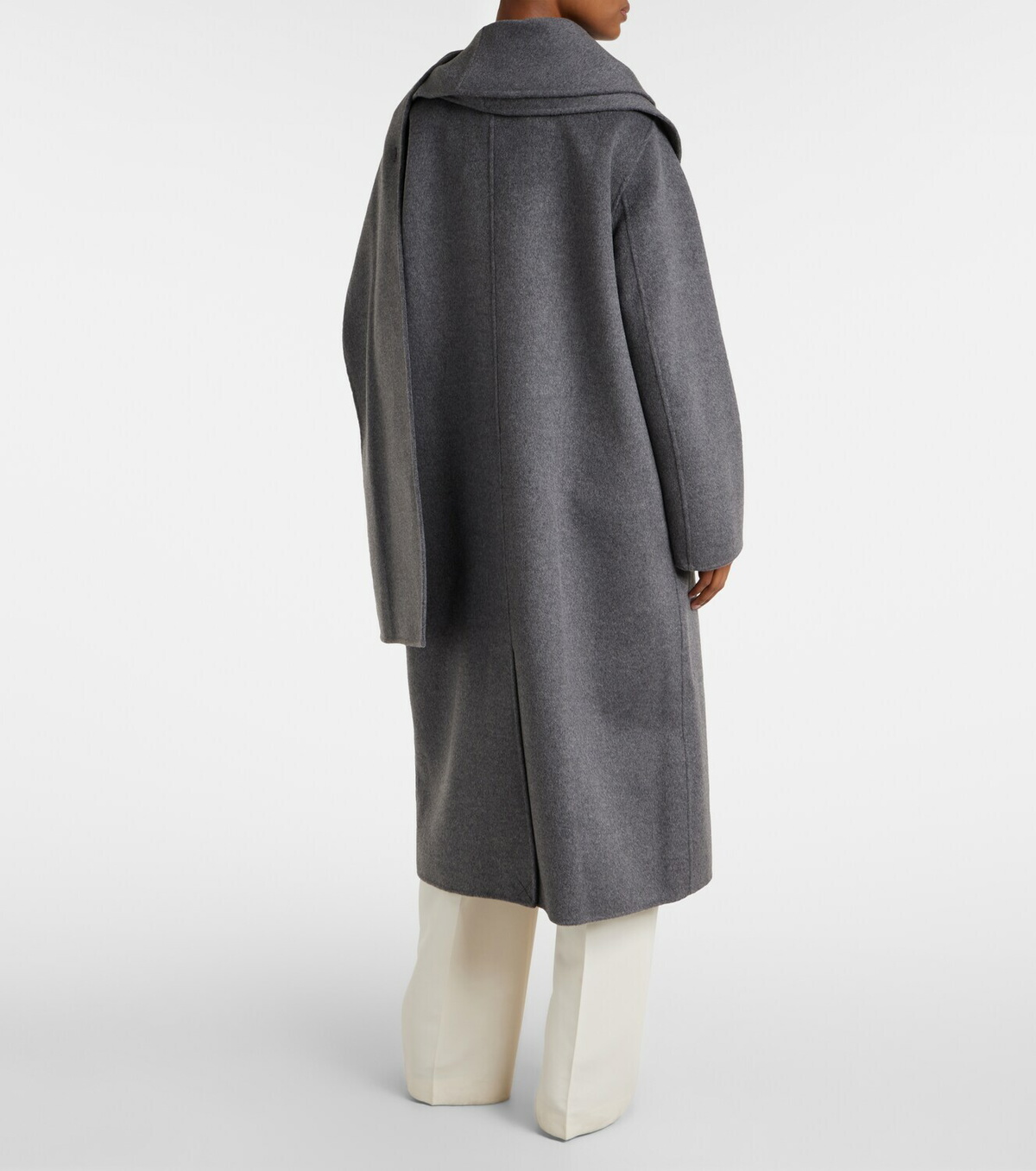 Róhe Scarf-detail wool and cashmere coat