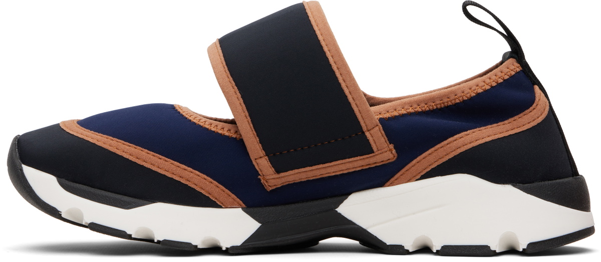 Marni Navy Veclro Sneakers