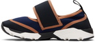 Marni Navy Veclro Sneakers