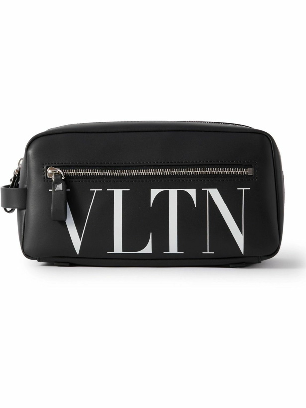 Photo: Valentino Garavani - Logo-Print Leather Wash Bag