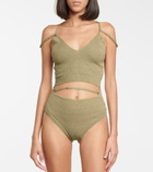 Jacquemus - La Culotte Picchu stretch linen-blend briefs