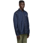 adidas x Human Made Navy Hooded Windbreaker Jacket