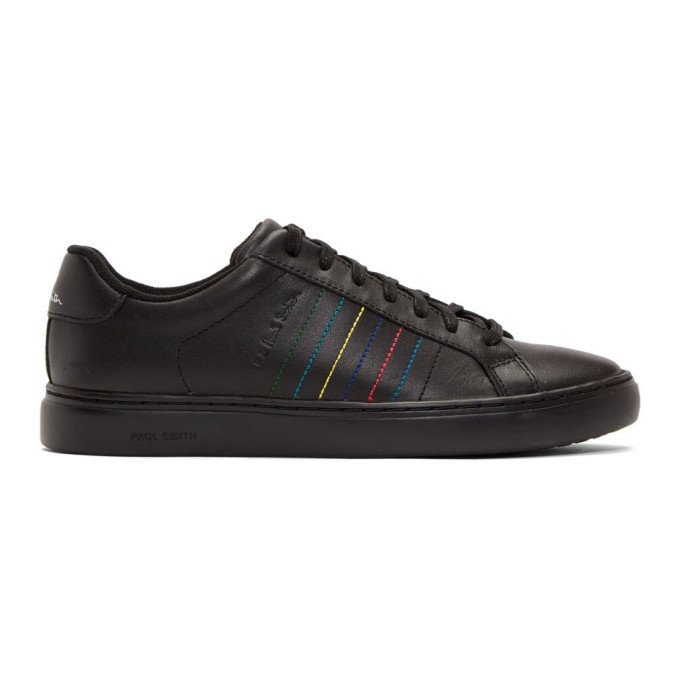 Photo: PS by Paul Smith Black Embroidered Stripes Sneakers