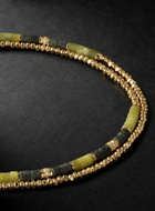 MAOR - Creosote Gold, Lapis Lazuli and Diamond Wrap Bracelet - Gold