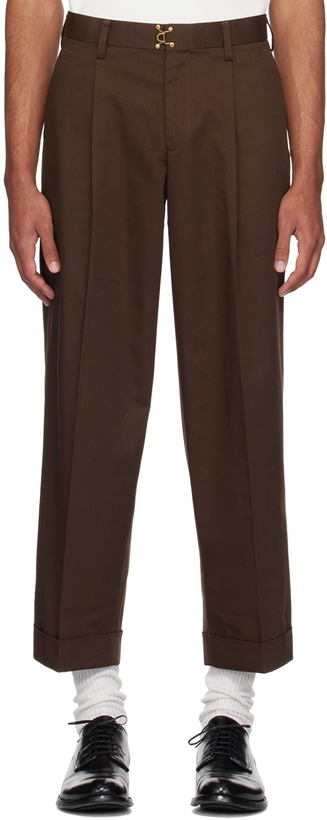 Photo: kolor Brown Pleated Trousers