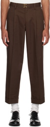 kolor Brown Pleated Trousers