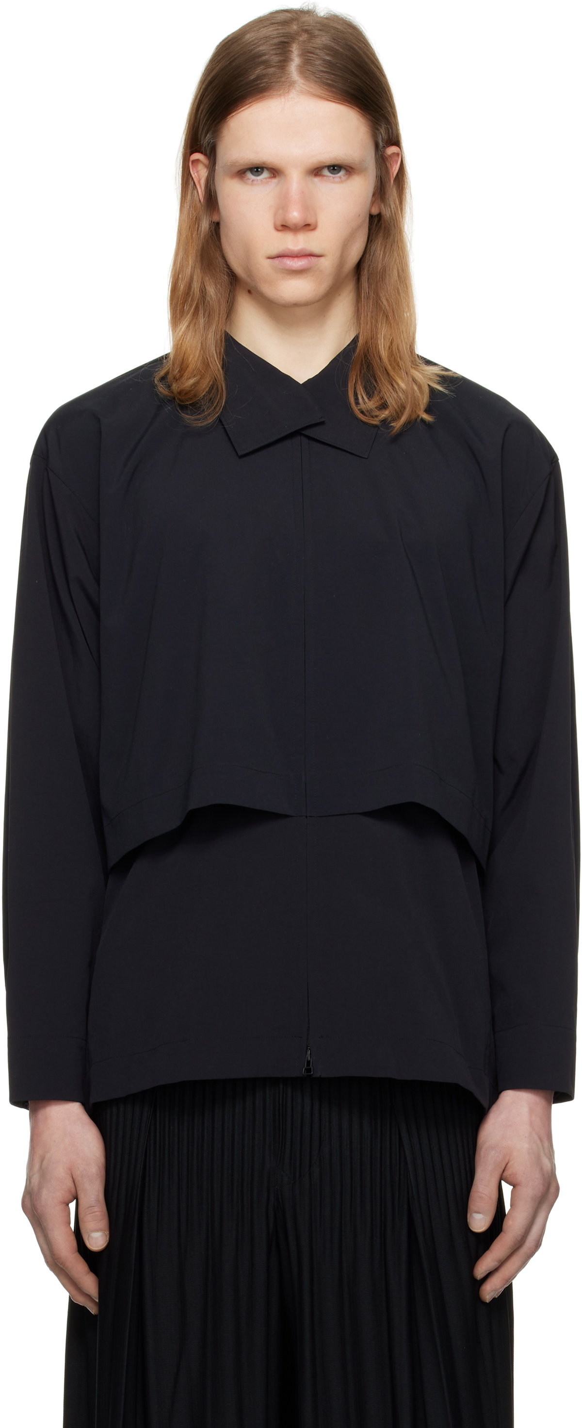 HOMME PLISSÉ ISSEY MIYAKE Black Packable Shirt Homme Plisse