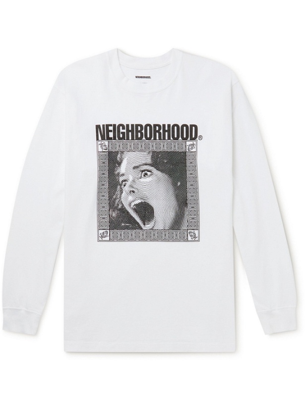 Photo: NEIGHBORHOOD - Printed Cotton-Jersey T-Shirt - White - S