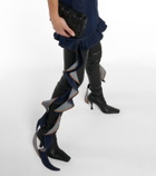 David Koma Corset denim minidress