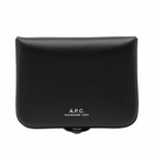 A.P.C. Josh Wallet in Black/Black