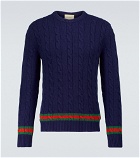 Gucci - Cable knit crewneck sweater