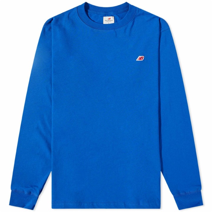 Photo: New Balance Men's Long Sleeve Made in USA Core T-Shirt in Team Royal