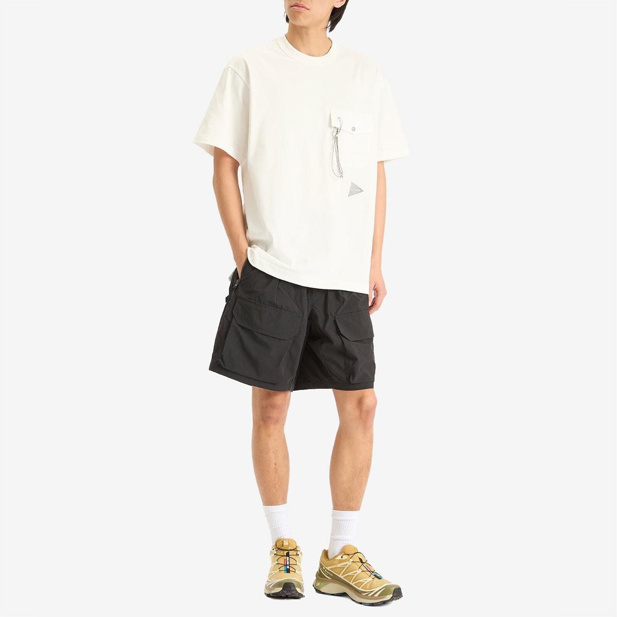AND WANDER｜SHORT-SLEEVED ROUND NECK T-SHIRTS (Pocket T and wander - Pocket Tee - Grey – Haven Surf
