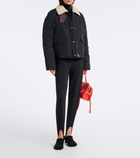 Loewe Padded shearling-trimmed cotton-blend jacket