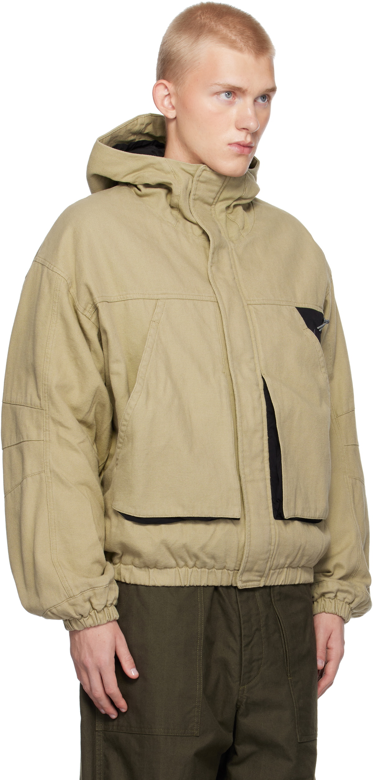 ROA Taupe Canvas Cotton Jacket ROA