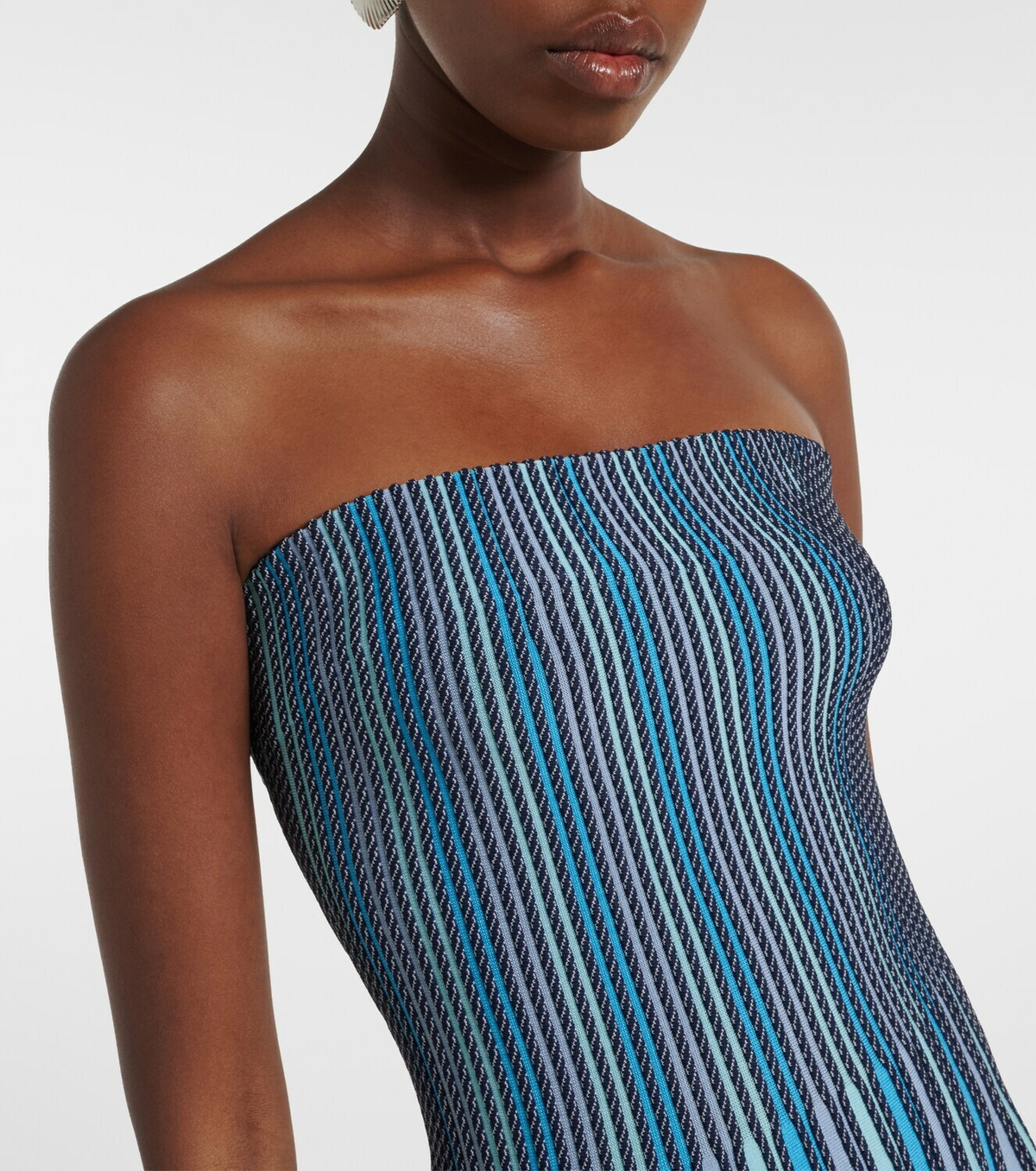 Simkhai Soleil striped midi dress