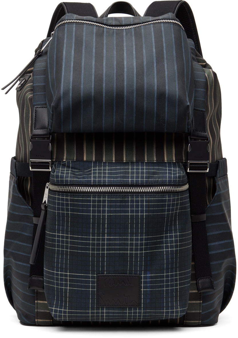 Photo: Paul Smith Multicolor Check Backpack