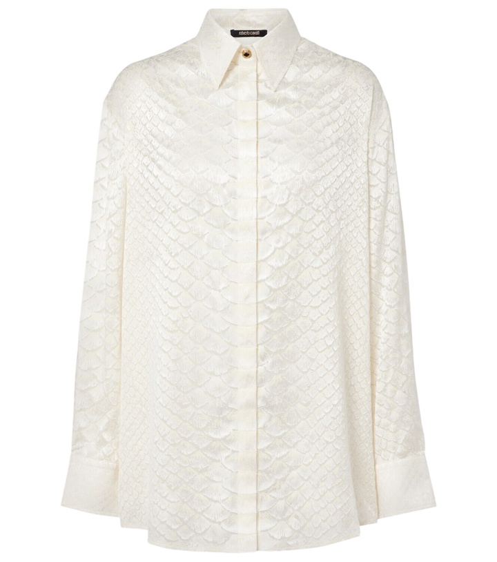 Photo: Roberto Cavalli Snake-print shirt
