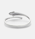 Yvonne Léon Requin 9kt white gold bangle with diamonds