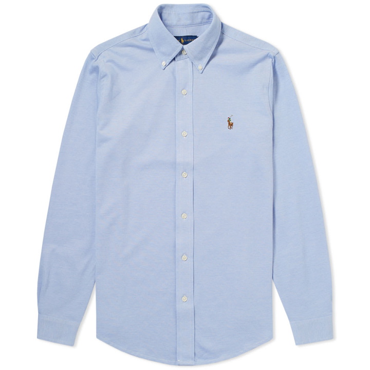 Photo: Polo Ralph Lauren Slim Fit Button Down Pique Shirt