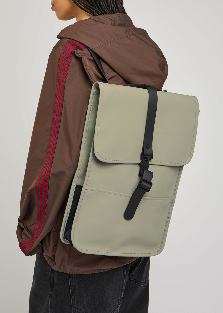 Rains Mini Rubberised Backpack - Sage - One Size