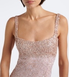Là Fuori Maris sequined minidress