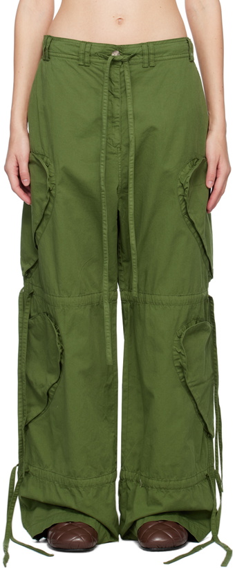 Photo: Abra SSENSE Exclusive Green Ruban Trousers