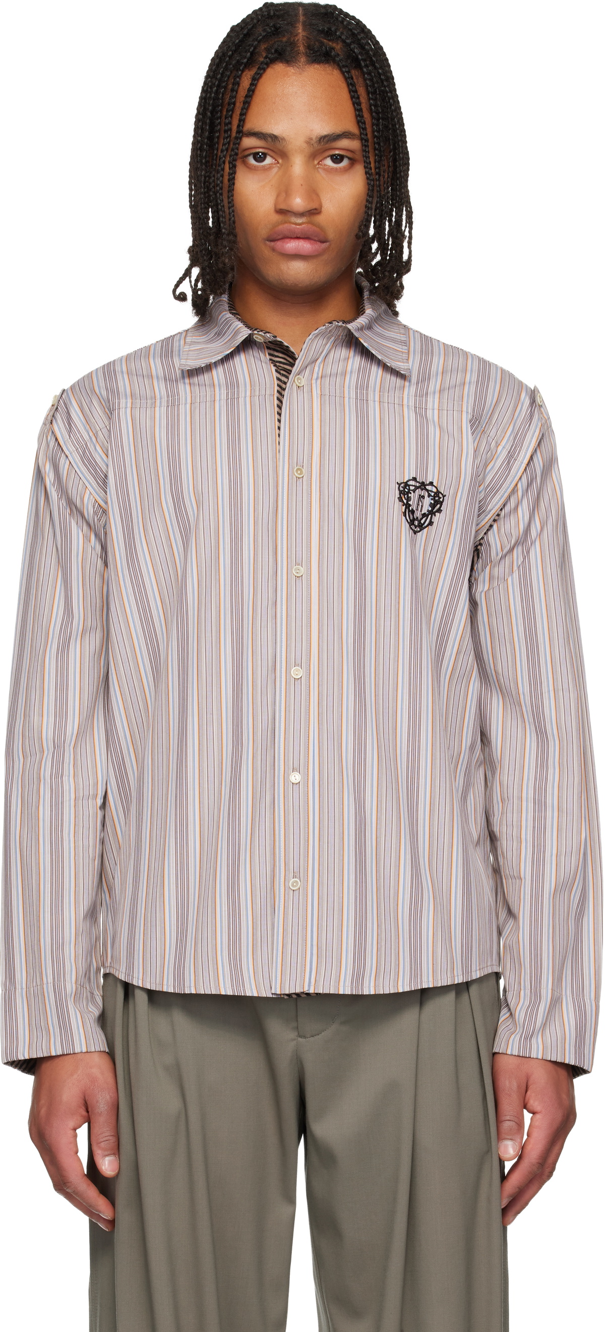 Kiko Kostadinov Grey Muriseay Half-Zip Turtleneck Kiko Kostadinov