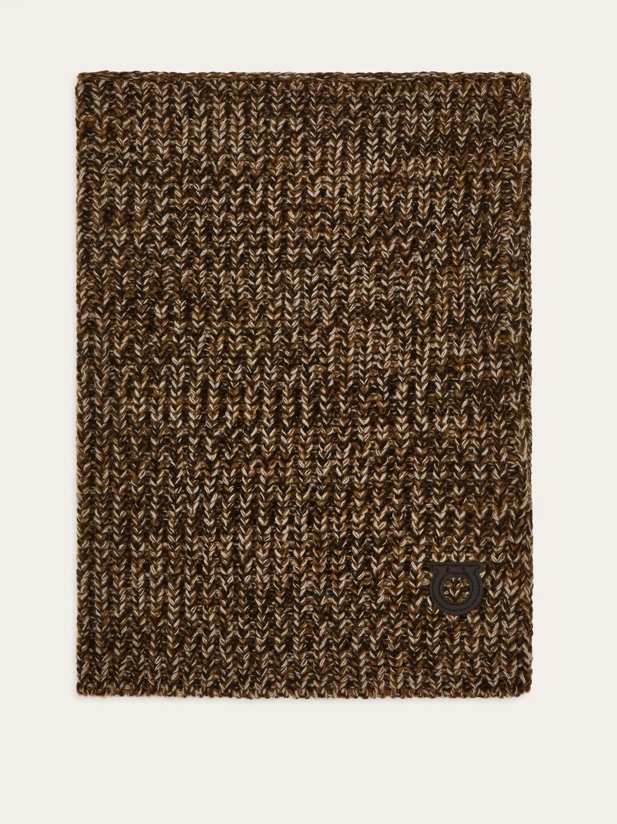 Ferragamo Mens Cowl scarf in Brown