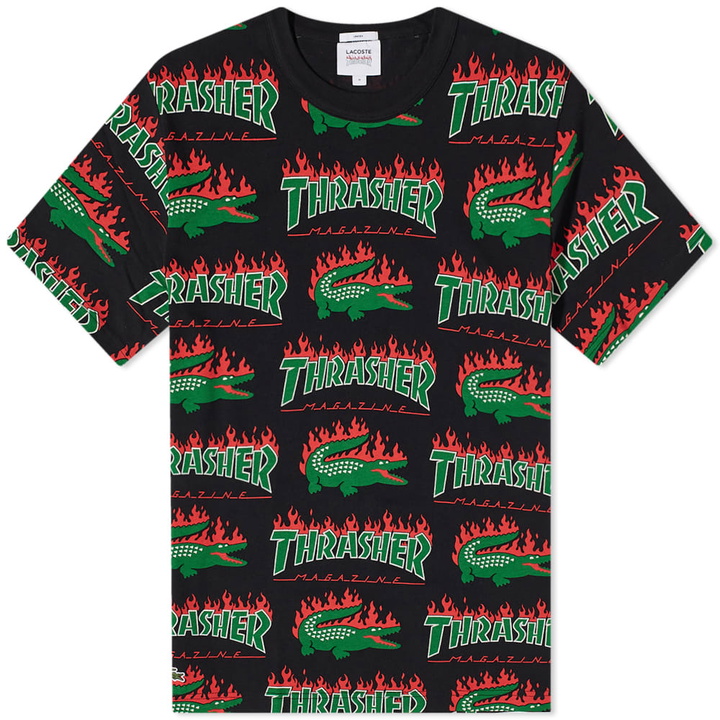 Photo: Lacoste x Thrasher T-Shirt in Black