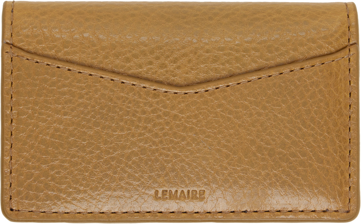 LEMAIRE Yellow Gear Pocket Organizer Card Holder