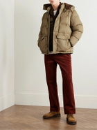 RRL - Ellis Quilted Padded Shell Hooded Jacket - Brown