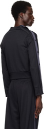 VAQUERA Navy Snap Track Jacket
