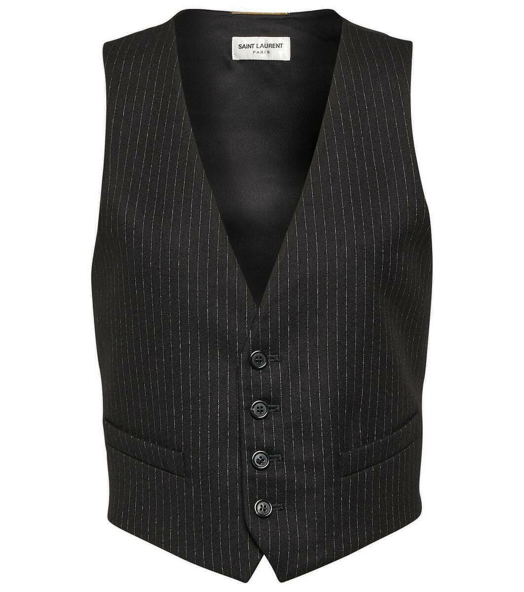 Saint Laurent Wool grain de poudre vest Saint Laurent