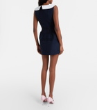Shushu/Tong Bow-detail wool minidress