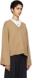 Axel Arigato Brown Rain V-Neck Sweater
