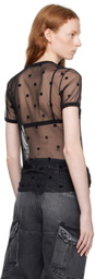 Givenchy Black Sheer T-Shirt