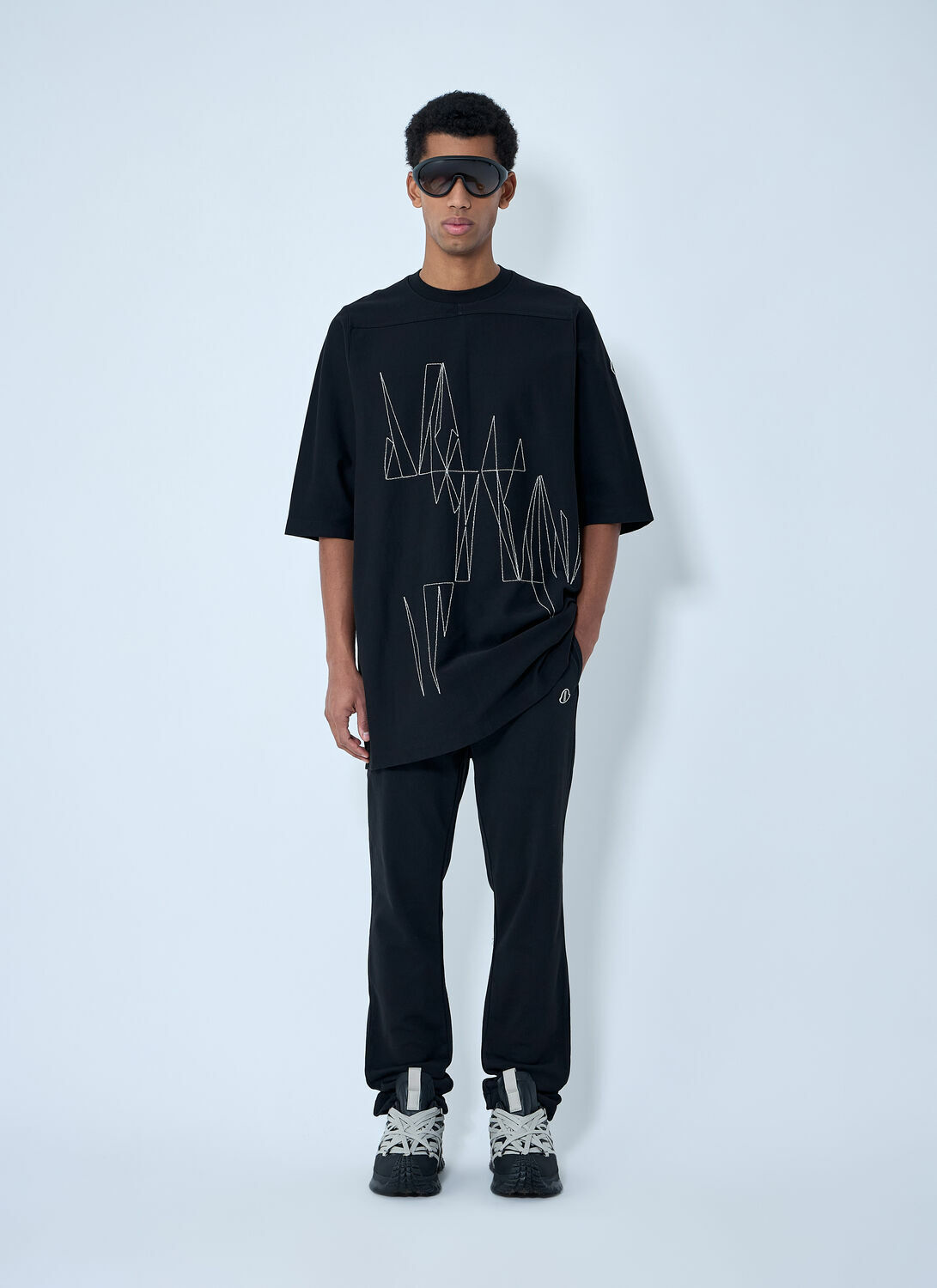 Moncler + Rick Owens Elasticated Waist Drawstring Pants
