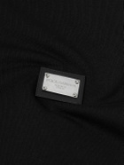 Dolce&Gabbana - Logo-Appliquéd Cotton-Jersey Hoodie - Black