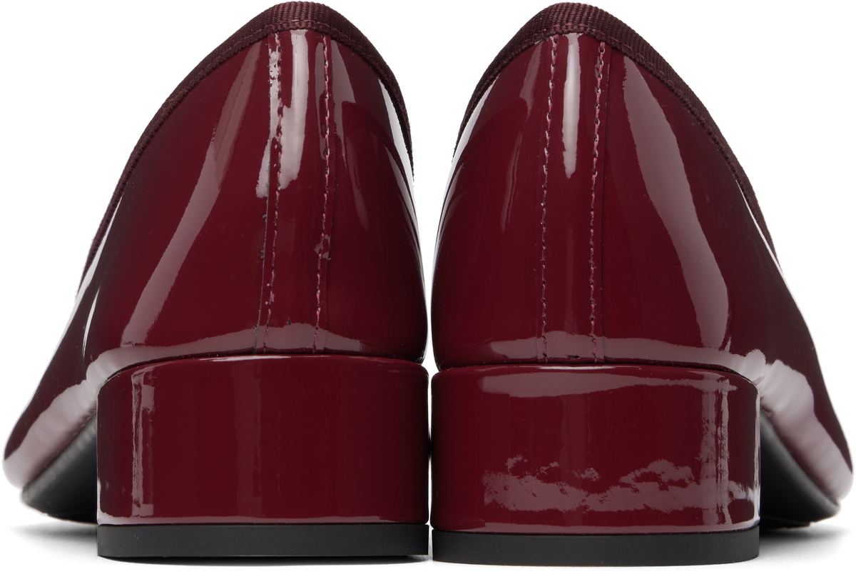 Repetto Burgundy Camille Rubber-Sole Heels