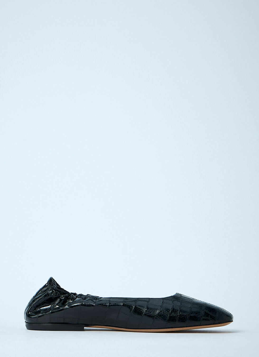 Dries Van Noten Croc-Embossed Ballerina Flats