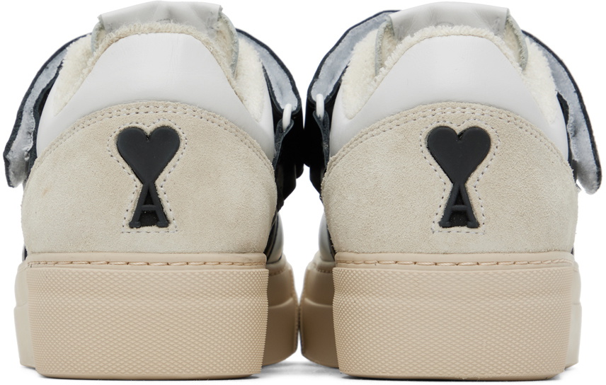 AMI Paris Black & White ADC Low Top Sneakers AMI