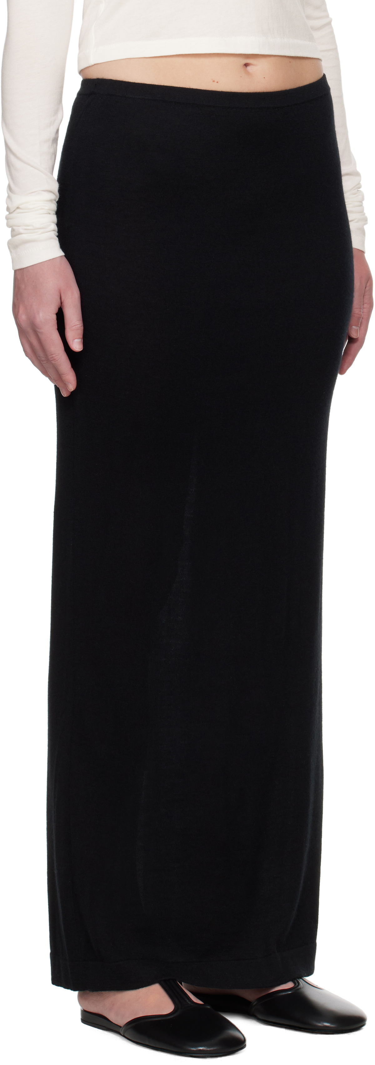 ÉTERNE Black Emma Maxi Skirt