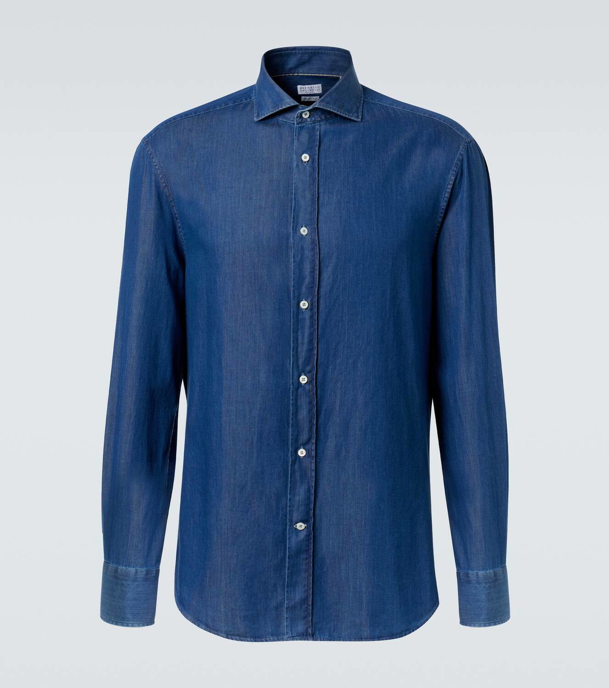 Tシャツ・カットソー BRUNELLO CUCINELLI SS25 Denim shirt (MR6834008 CEI28) Brunello Cucinelli Cotton denim Shirt - Blue - Men