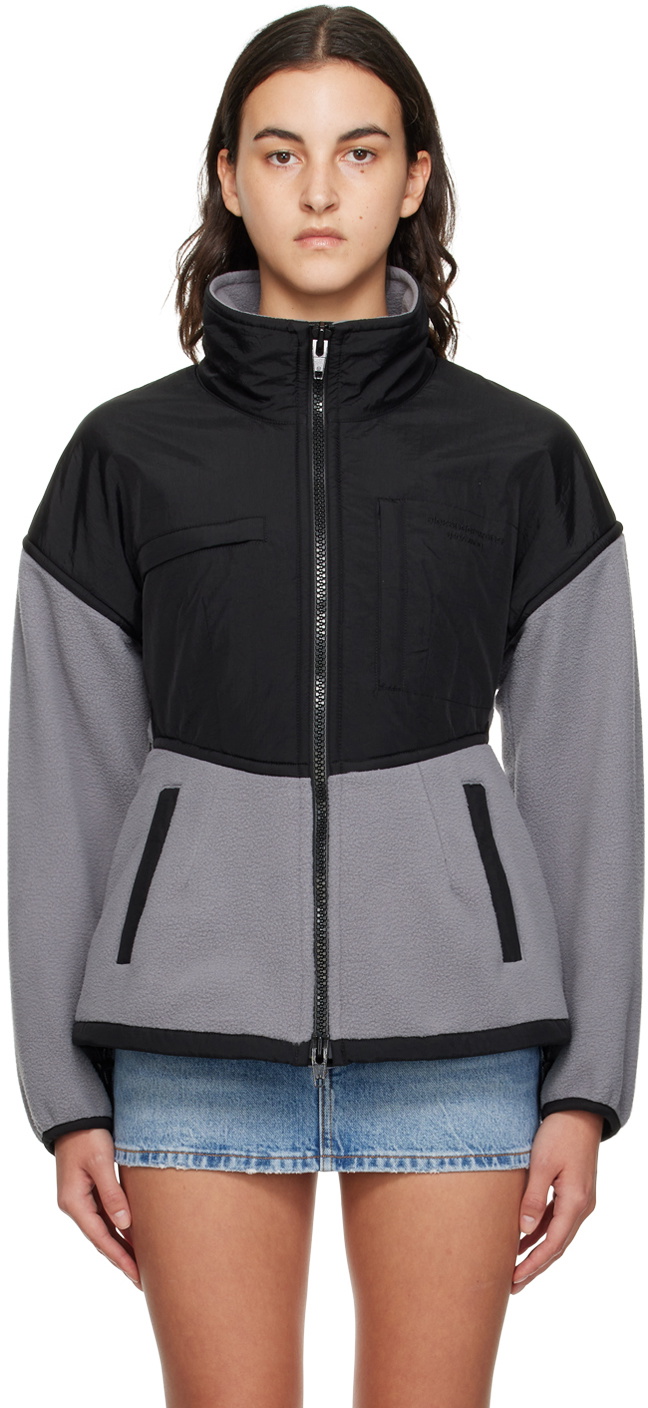 Alexander Wang Black Down Pleather Chynatown Jacket Alexander Wang